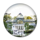 Spain Crystal Palace Retiro Park Madrid 3D Fridge Magnet Crystal Glass