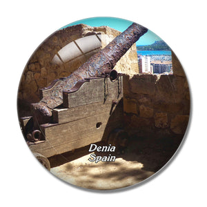 Spain Denia Castle 3D Fridge Magnet Crystal Glass