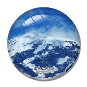 Argentina Aconcagua Provincial Park Mendoza 3D Fridge Magnet Crystal Glass