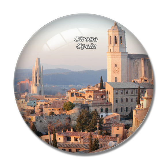 Spain Girona 3D Fridge Magnet Crystal Glass