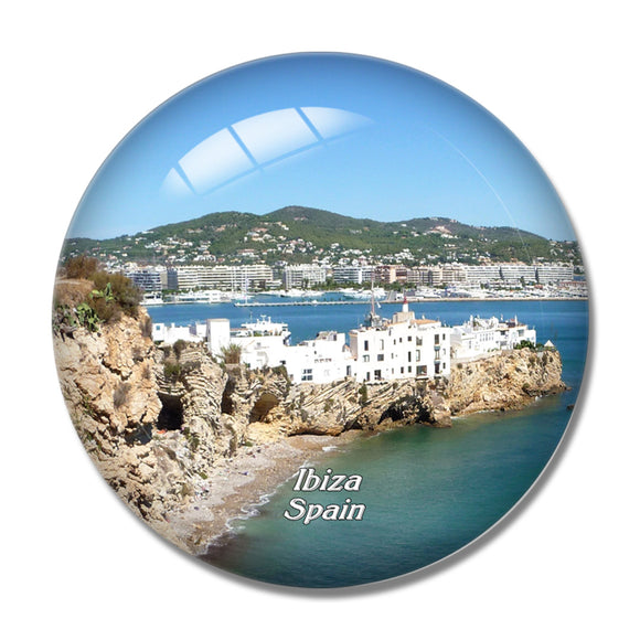 Spain Ibiza Island 3D Fridge Magnet Crystal Glass