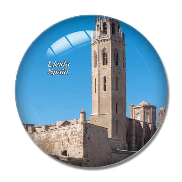 Spain Lleida 3D Fridge Magnet Crystal Glass