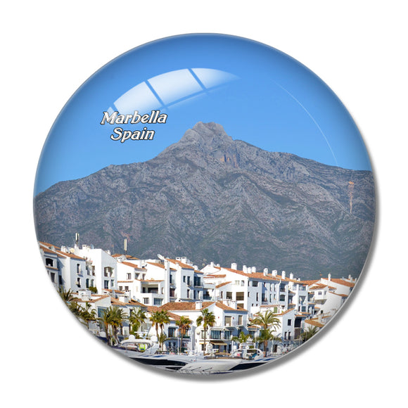 Spain Marbella 3D Fridge Magnet Crystal Glass