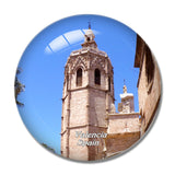 Spain Miguelete Tower Valencia 3D Fridge Magnet Crystal Glass