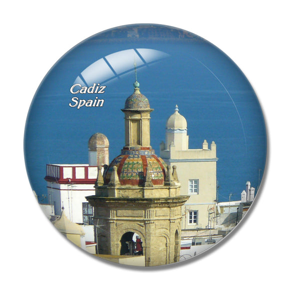 Spain Old Town Cadiz 3D Fridge Magnet Crystal Glass