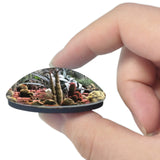 Spain Palm Groves Elche 3D Fridge Magnet Crystal Glass