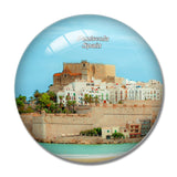 Spain Peniscola Castle 3D Fridge Magnet Crystal Glass