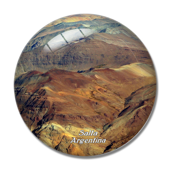 Argentina Cuesta del Obispo Salta 3D Fridge Magnet Crystal Glass