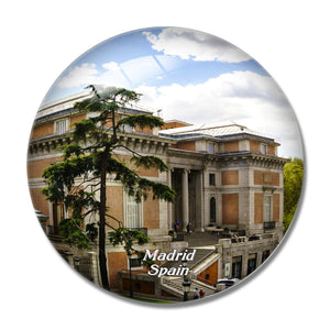 Spain Prado National Museum Madrid 3D Fridge Magnet Crystal Glass