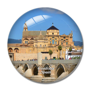 Spain Roman Bridge Cordoba 3D Fridge Magnet Crystal Glass