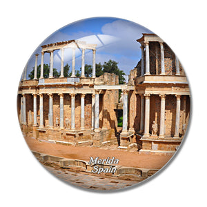 Spain Roman Theater Merida 3D Fridge Magnet Crystal Glass