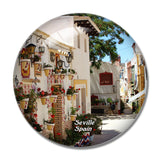 Spain Santa Cruz Seville 3D Fridge Magnet Crystal Glass