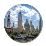 Spain Zaragoza 3D Fridge Magnet Crystal Glass