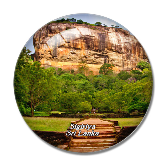 Sri Lanka Ancient  of Sigiriya 3D Fridge Magnet Crystal Glass