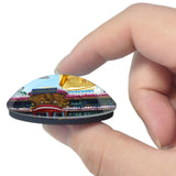 Sri Lanka Golden Temple of Dambulla 3D Fridge Magnet Crystal Glass