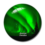 Sweden Abisko Aurora 3D Fridge Magnet Crystal Glass