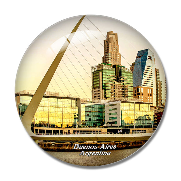 Argentina Puerto Madero Buenos Aires 3D Fridge Magnet Crystal Glass