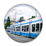 Switzerland Bahnhofstrasse Zurich 3D Fridge Magnet Crystal Glass