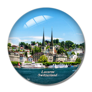 Switzerland Lake Lucerne 3D Fridge Magnet Crystal Glass