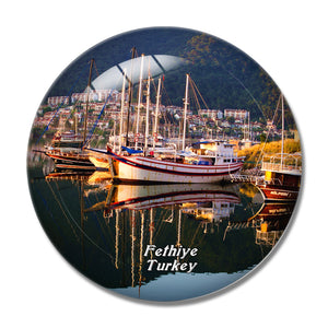 Turkey Fethiye 3D Fridge Magnet Crystal Glass