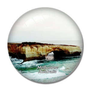 Australia Beach Melbourne 3D Fridge Magnet Crystal Glass