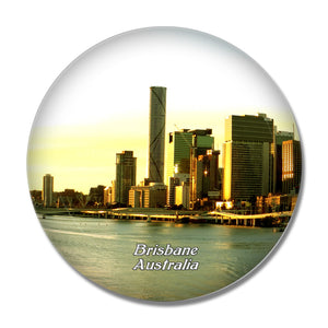 Australia Cat Ferry The Brisbane River Brisbane 3D Fridge Magnet Crystal Glass