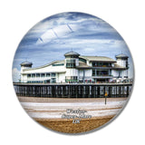 UK England Grand Pier Weston-Super-Mare 3D Fridge Magnet Crystal Glass