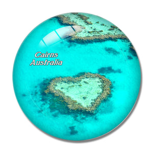 Australia Great Reef Fort Cairns 3D Fridge Magnet Crystal Glass