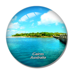 Australia Green Island Cairns 3D Fridge Magnet Crystal Glass