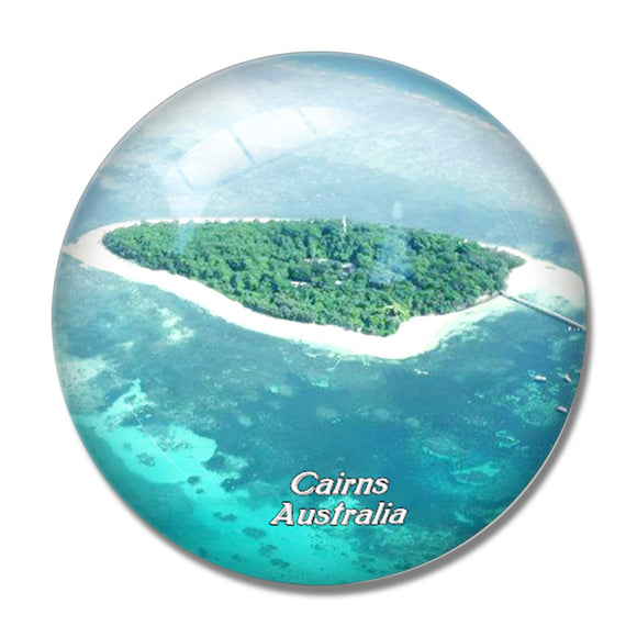 Australia Green Island Cairns 3D Fridge Magnet Crystal Glass