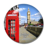 UK England Red Telephone box London 3D Fridge Magnet Crystal Glass
