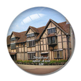 UK England Shakespeare's Birthplace Stratford-upon-Avon 3D Fridge Magnet Crystal Glass