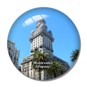 Uruguay Square Montevideo Uruguay 3D Fridge Magnet Crystal Glass