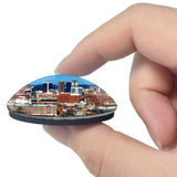 USA America Birmingham 3D Fridge Magnet Crystal Glass