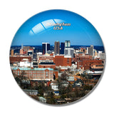 USA America Birmingham 3D Fridge Magnet Crystal Glass