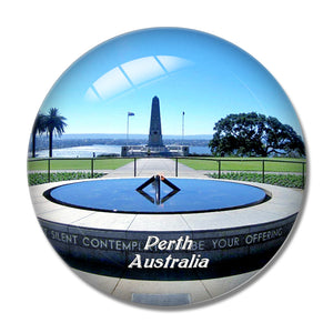 Australia State War Memorial Kings Park Perth 3D Fridge Magnet Crystal Glass