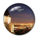 USA America Griffith Observatory Los Angeles 3D Fridge Magnet Crystal Glass