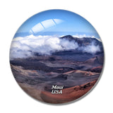 USA America Haleakala National Park Maui Hawaii 3D Fridge Magnet Crystal Glass