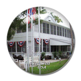USA America Harry S. Truman Little White House Key West 3D Fridge Magnet Crystal Glass