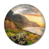 USA America Hawaii 3D Fridge Magnet Crystal Glass