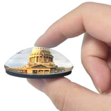 USA America Idaho State Capitol Building Boise 3D Fridge Magnet Crystal Glass