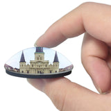 USA America Jackson Square New Orleans 3D Fridge Magnet Crystal Glass