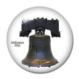 USA America Liberty Bell Memorial Museum Melbourne 3D Fridge Magnet Crystal Glass
