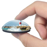 USA America Light House Portland 3D Fridge Magnet Crystal Glass