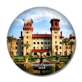 USA America Lightner Museum Saint Augustine 3D Fridge Magnet Crystal Glass