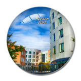 USA America Massachusetts Institute of Technology Boston 3D Fridge Magnet Crystal Glass