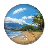 USA America Maui Hawaii 3D Fridge Magnet Crystal Glass