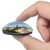 USA America Miami Beach 3D Fridge Magnet Crystal Glass