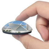USA America Milwaukee Art Museum 3D Fridge Magnet Crystal Glass