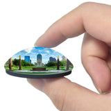 USA America Monument Circle Indianapolis 3D Fridge Magnet Crystal Glass